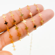 V310GF. 14K Gold-Filled Fancy Cross-Link Chain